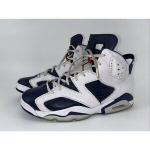 Nike Air Jordan 6 Retro Olympic Midnight Navy White Men's Sz 10